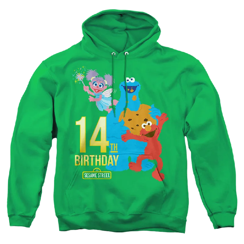 zip-up hooded sweatshirtSesame Street 14Th Birthday - Pullover Hoodie