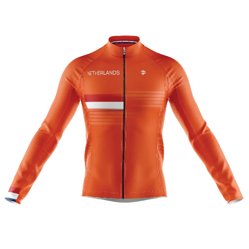 fashion sportswear hoodieNetherlands Long Sleeve Cycling Jersey