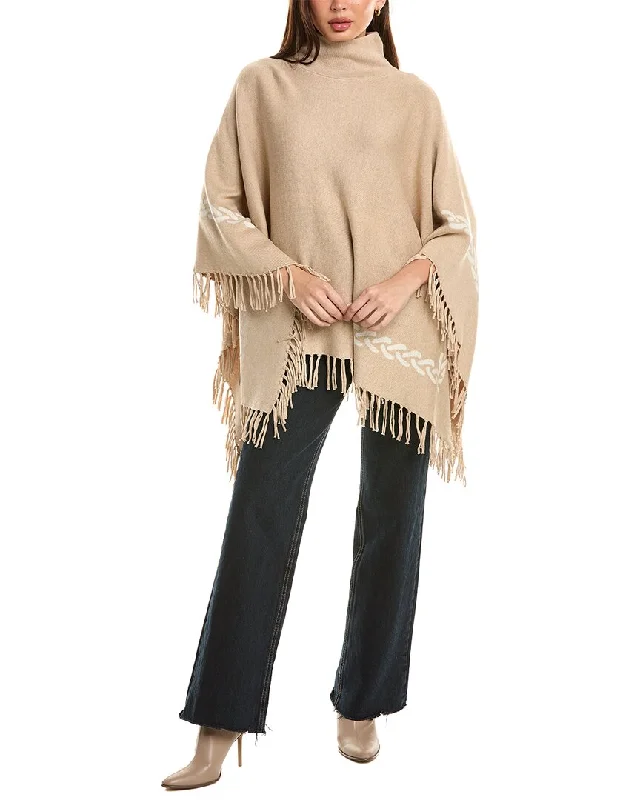 J.Mclaughlin Garnet Fringe Poncho