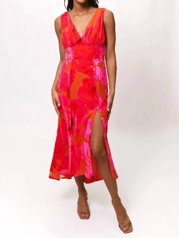 flowy dressFairlee Dress In Grenadine Painted Floral