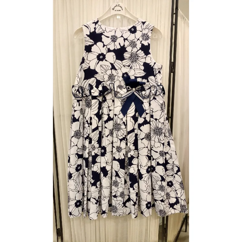 long-sleeve floral dressSarah Louise Navy Pattern Dress