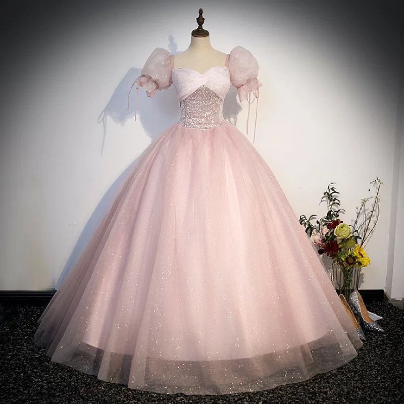 trendy wrap dressPink Tulle Prom Dress,Sweetheart Dress,Princess Prom Dress,Fairy Ball Gown,Evening Gown,Birthday Party Dress,Gift for Her,Pink Ball Gown