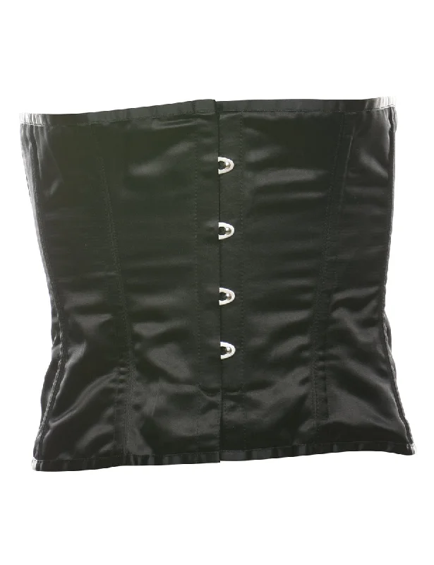 Black Classic Boned Corset - S