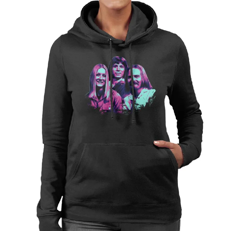 fleece-lined hoodieTV Times Music Trio For Rainbow Pop Art Stylised Women's Hooded Sweatshirt