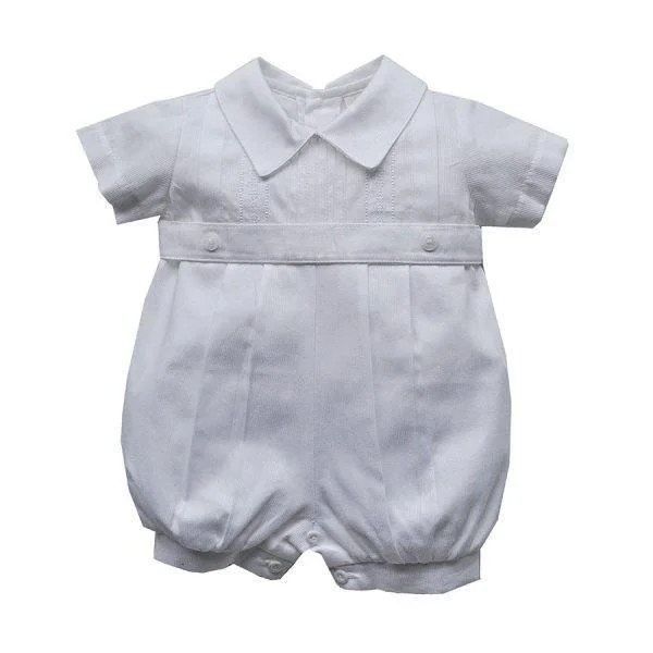 elegant dressKarela Kids White Pique Bubble Romper