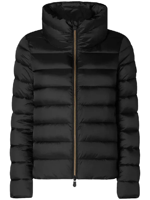 Save the Duck Women's Elsie Puffer Jacket, Black, 1