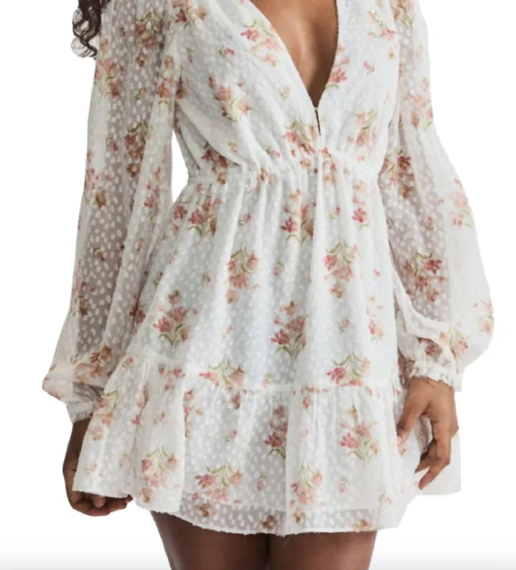 floral wrap dressSiriana Mini Dress In White