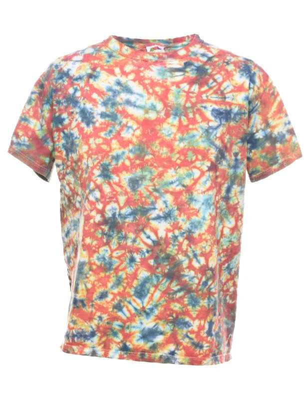 Multi-Colour Tie Dye T-Shirt - L