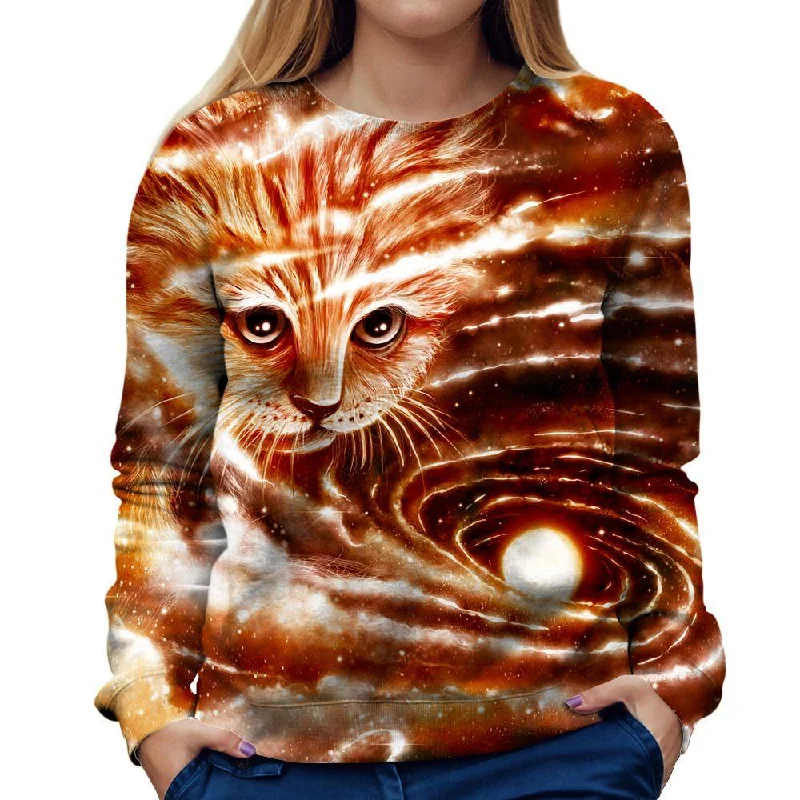 fashionable workout wearThe Visiting Cat Womens Sweatshirt