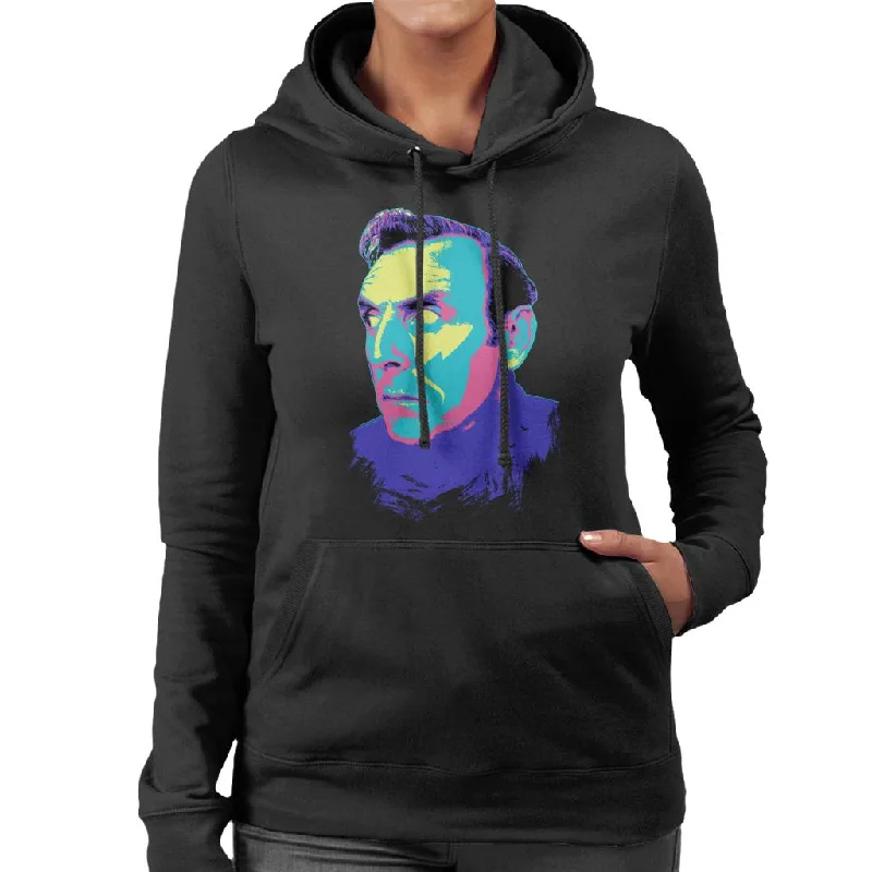 graphic hoodie with printTV Times Spike Milligan And Eric Sykes Pop Art Stylised Women's Hooded Sweatshirt