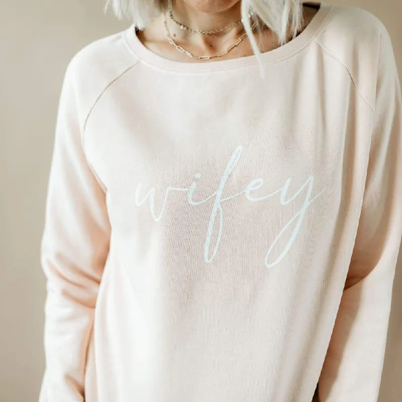 fitness lifestyle hoodieWifey(cursive) Crew