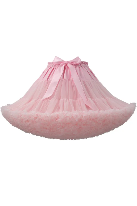 backless dressPink Tulle Ruffled Tutu Mini Petticoat