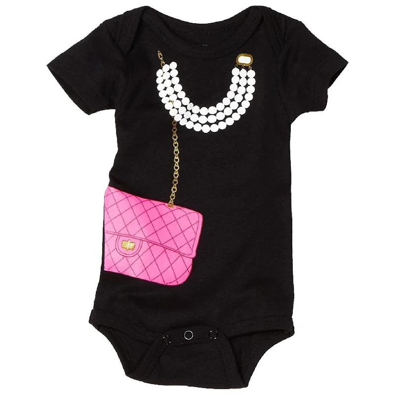 boho-chic dressSara Kety Pink Bag With Pearls Onesie