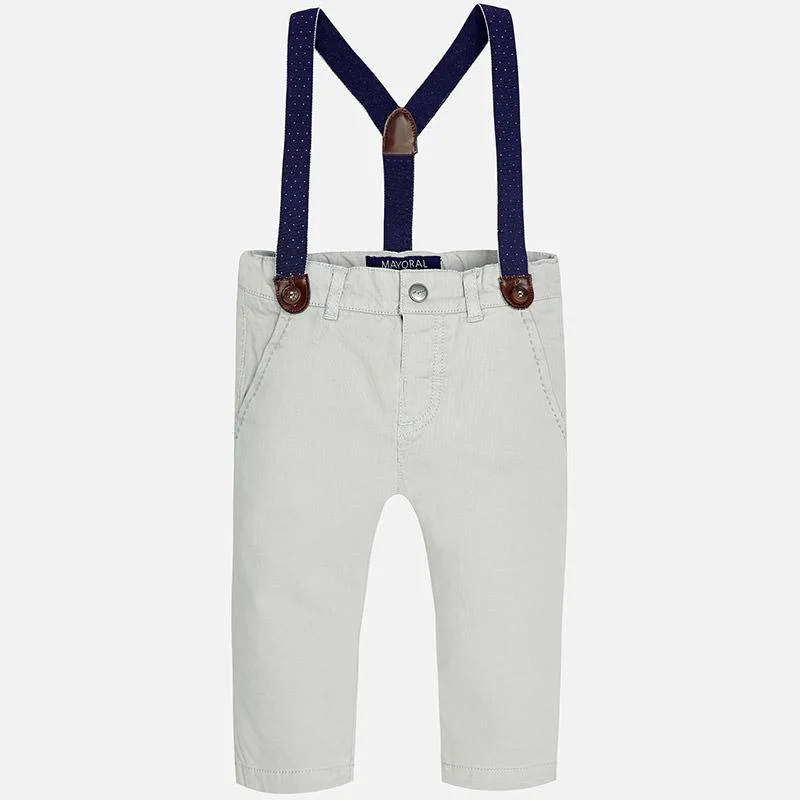 pleated dressMayoral Chino Suspender Pants