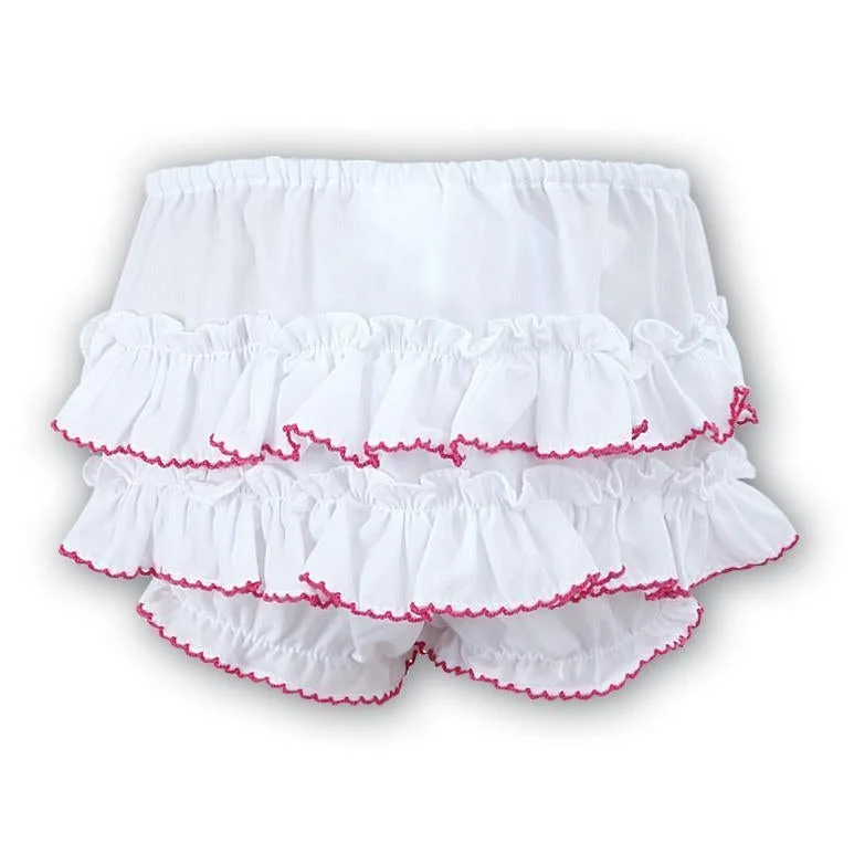 lace-up dressSarah Louise Hot Pink Trim Bloomer