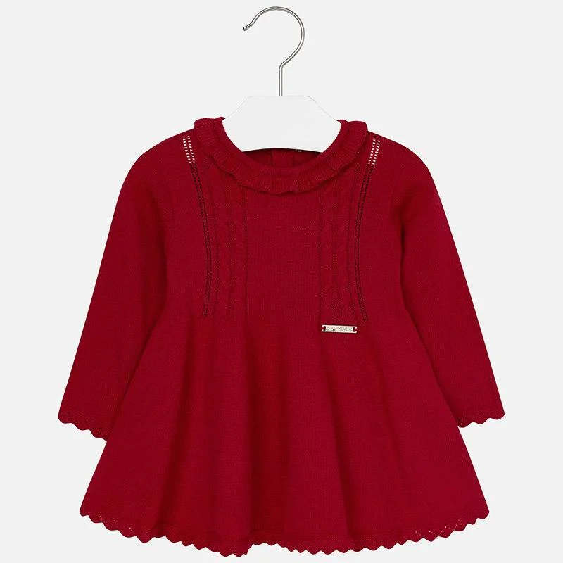 sleek dressMayoral Red Knit Dress