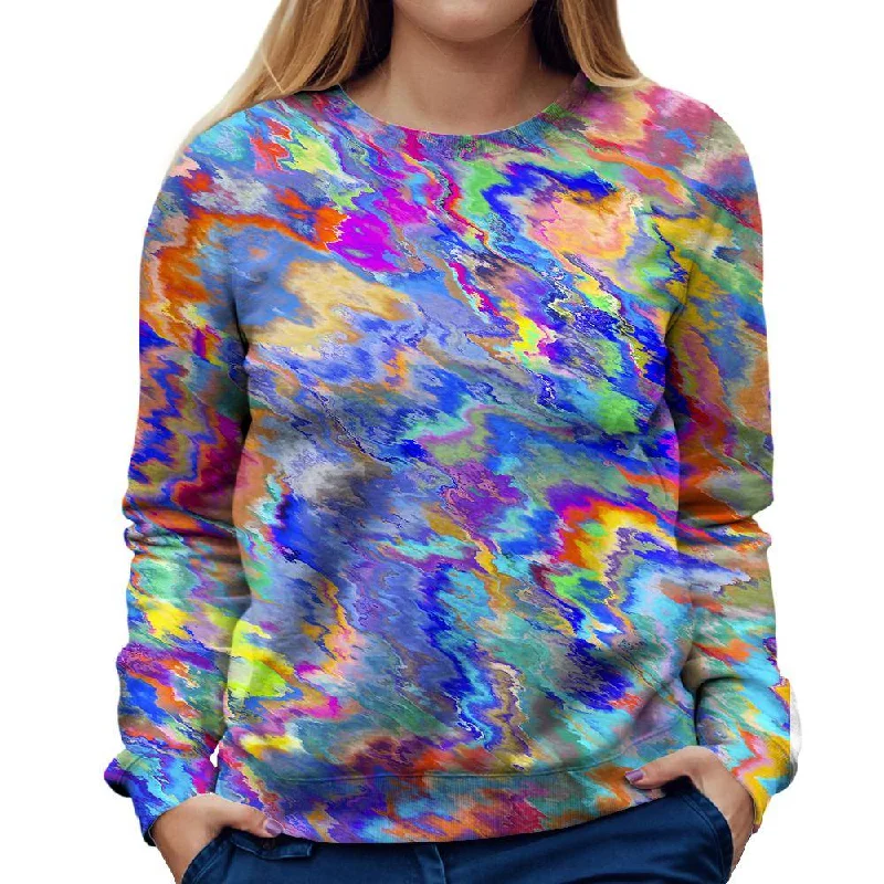 high-end athletic hoodiePaint Splatter Womens Sweatshirt