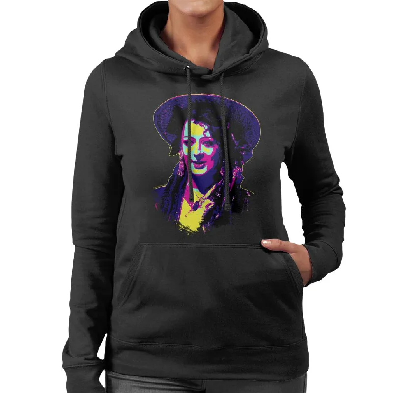 casual pullover hoodieTV Times Boy George Of Culture Club Pop Art Stylised Women's Hooded Sweatshirt