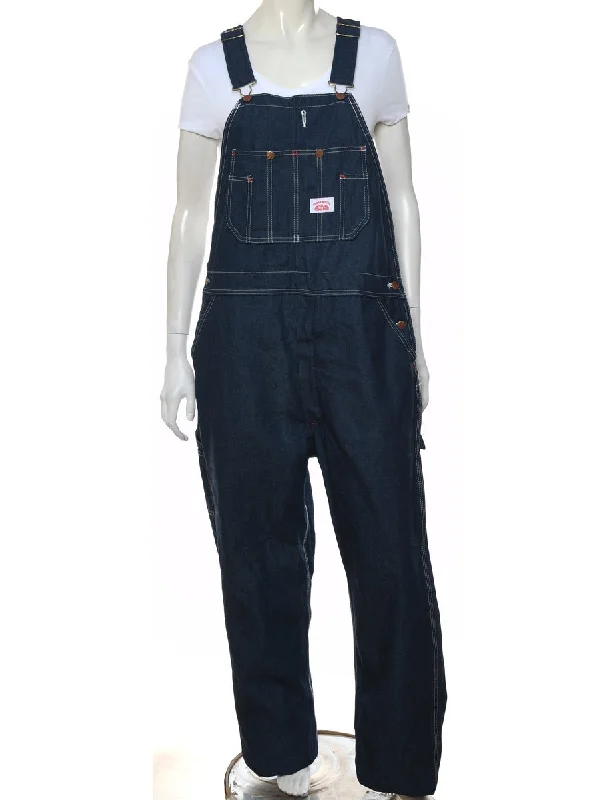 Classic Dark Wash Dungarees - W40 L34