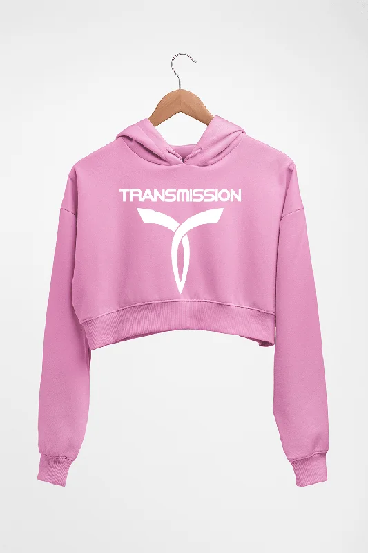 fashionable hoodieTransmission Crop HOODIE FOR WOMEN