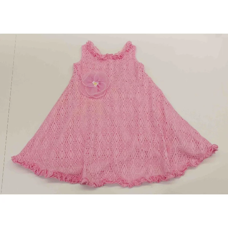 statement dressCach Cach Bubblegum Pink Crochet Dress