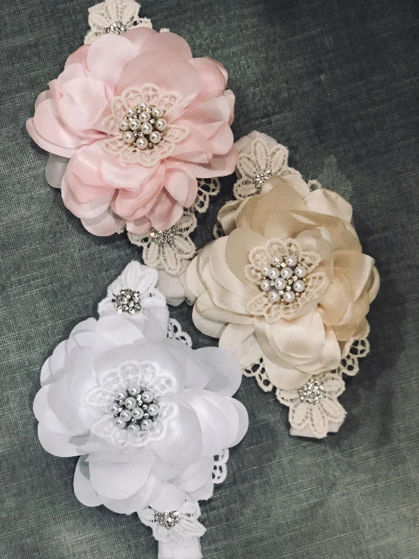 long-sleeve floral dressVictorian Flower Headband