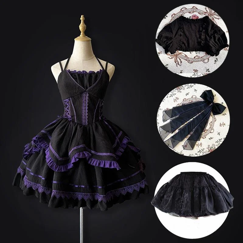 black JSK+trailing+black bolero+petticoat