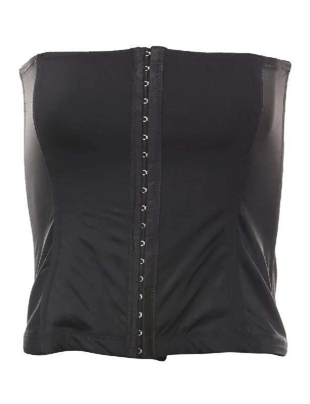 Black Classic Boned Corset - S