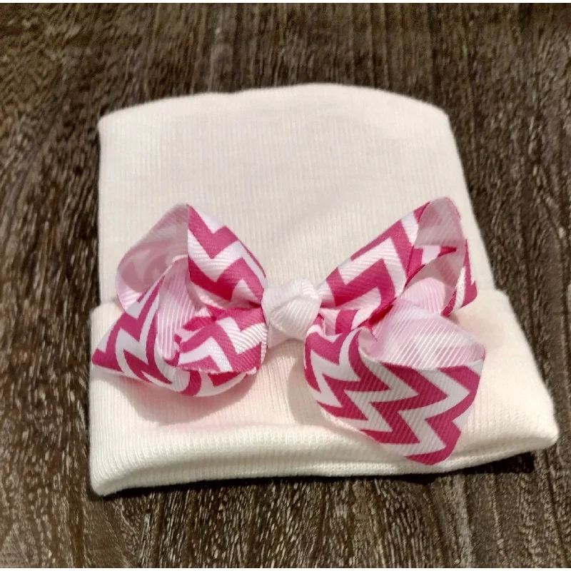 denim dressCradle Cuties Chevron Bow Hat