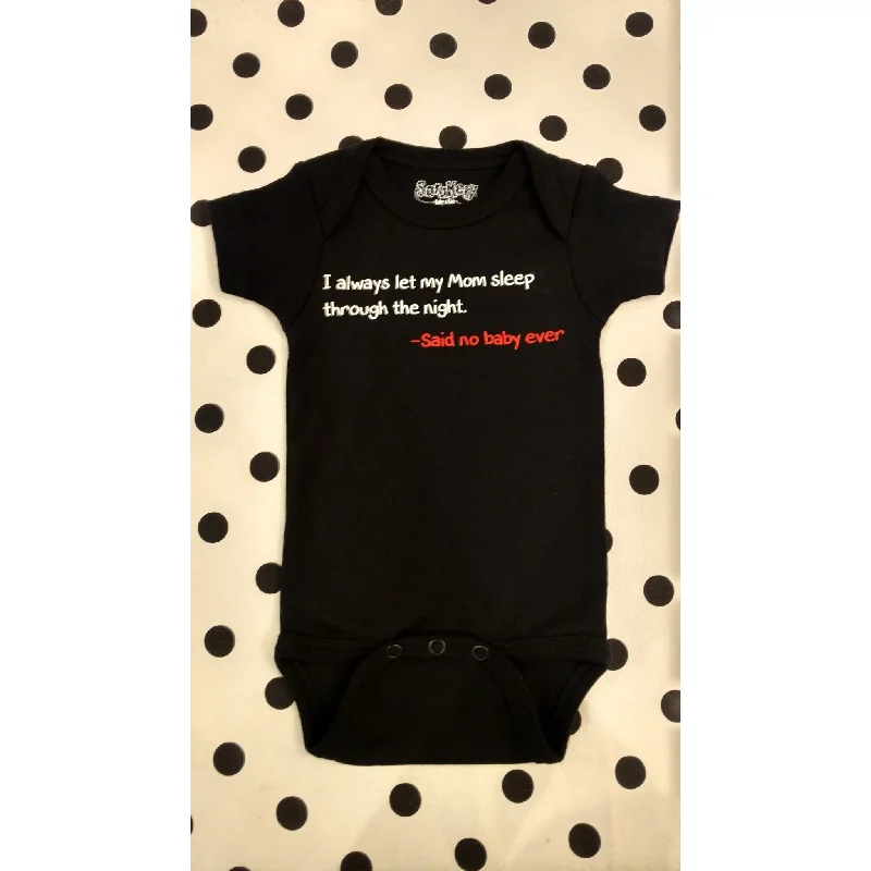 high-waisted dressSara Kety Said No Baby Ever Onesie