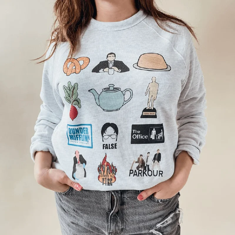 cool activewear hoodieThe Office - Clipart Crewneck