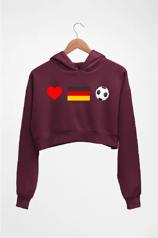 modern athletic hoodieGermany Crop HOODIE FOR WOMEN