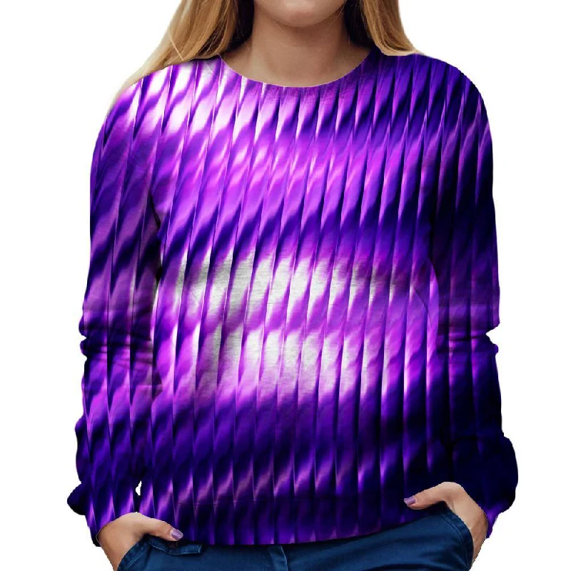 vibrant athletic hoodiePurple Reflection Womens Sweatshirt