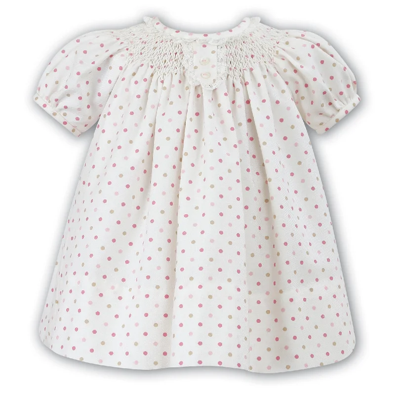 fitted dressSarah Louise Smocked Polka Dot Dress