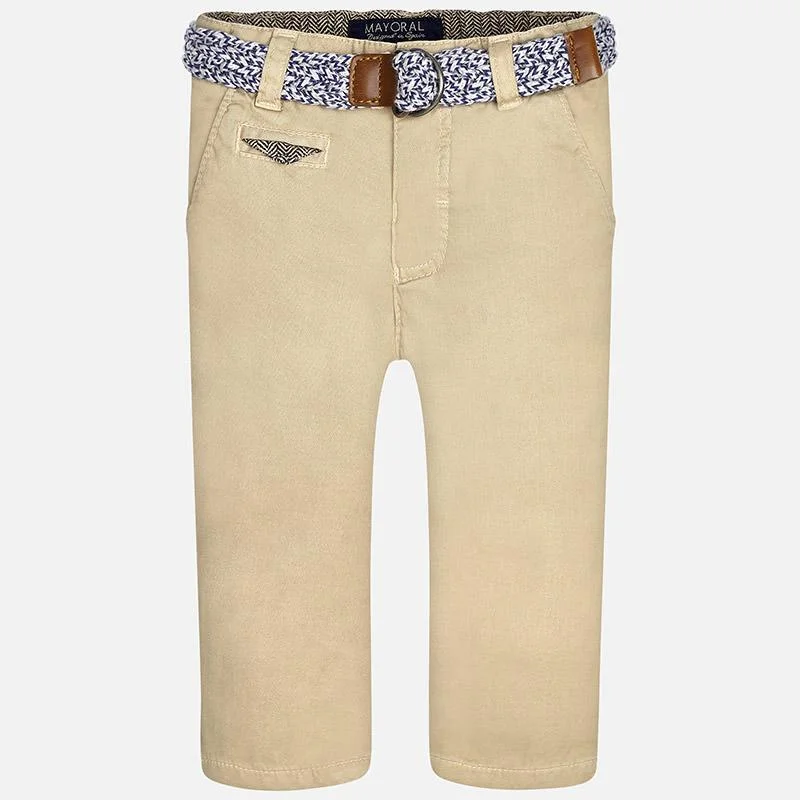 denim dressMayoral Boys Tan Chinos