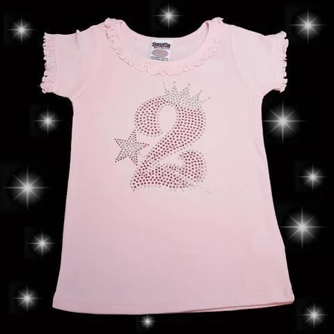 classic fit-and-flare dressRhinestone Wand and Crown Birthday Shirt