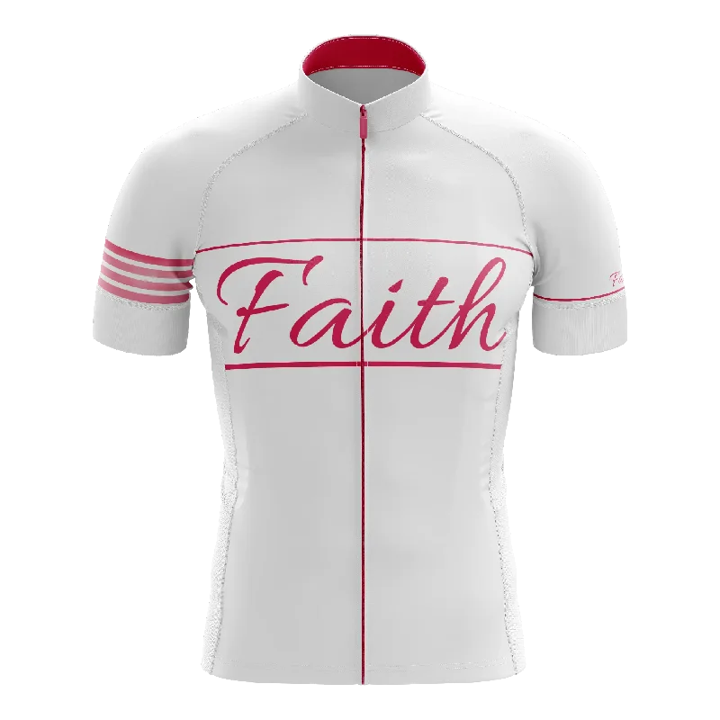 urban activewear hoodieFaith White & Pink Short Sleeve Cycling Jersey