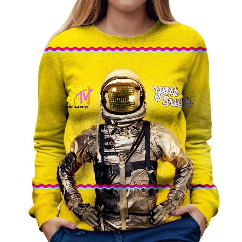 relaxed fit sports hoodie81sAstronaut Womens Sweatshirt