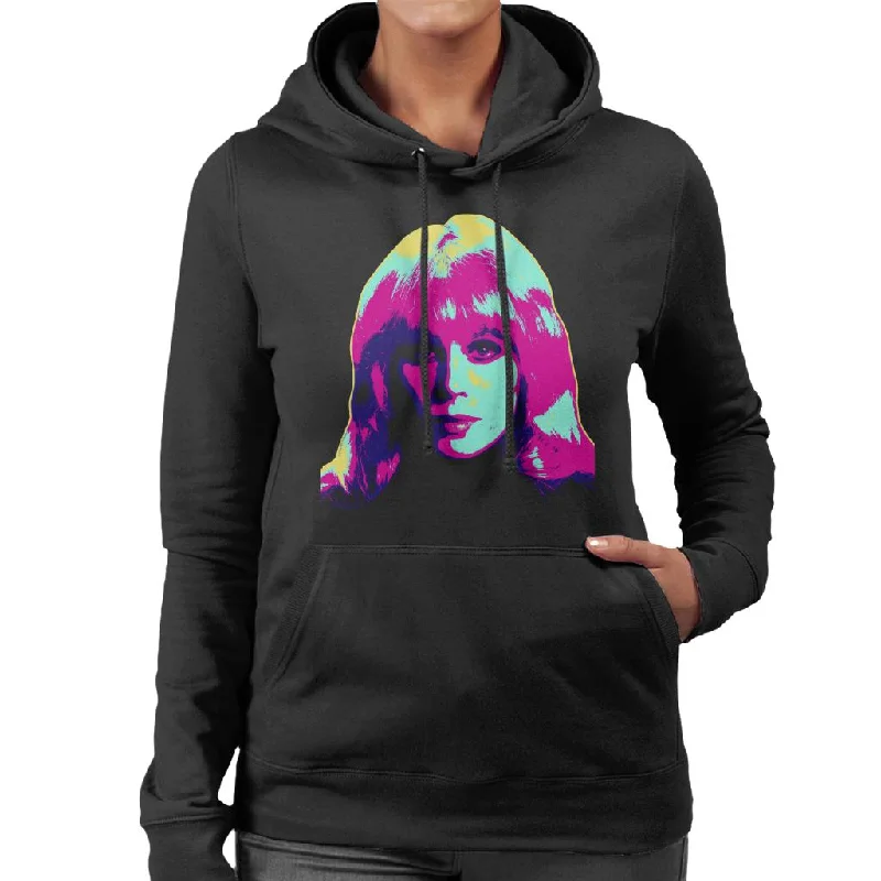 high-fashion hoodieTV Times Joanna Lumley Sapphire And Steel 1979 Pop Art Stylised Women's Hooded Sweatshirt