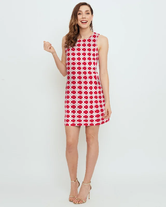 summer dressCapri Sheath Dress in Red Nautical Knots