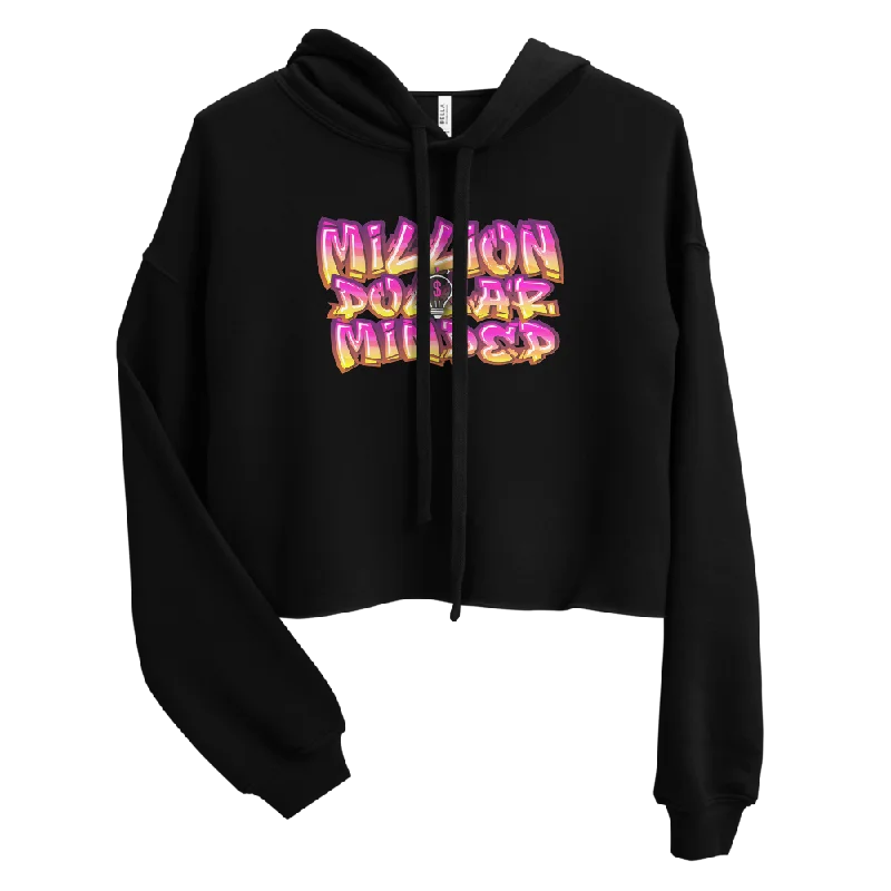 slim fit hoodieGraffiti Crop Hoodie