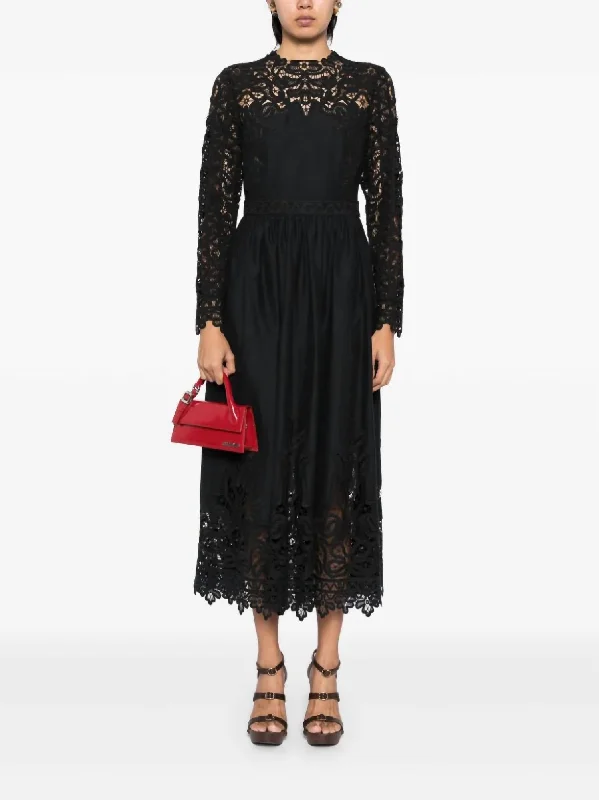 bohemian dressPalermo Midi Dress In Noir