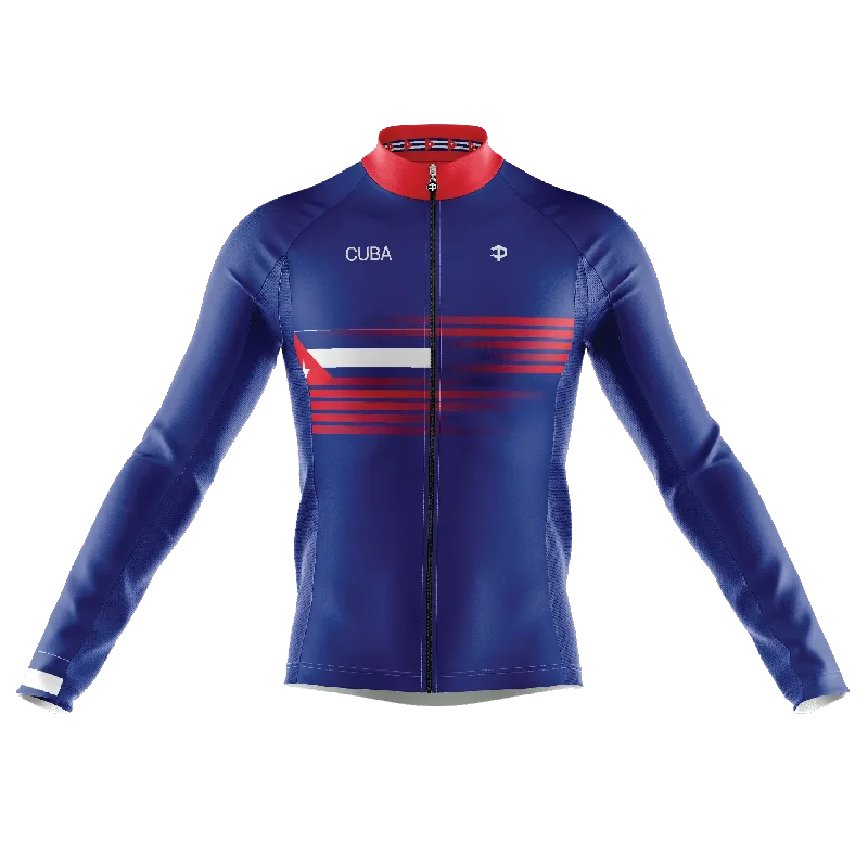 sporty casual hoodieCuba Long Sleeve Cycling Jersey