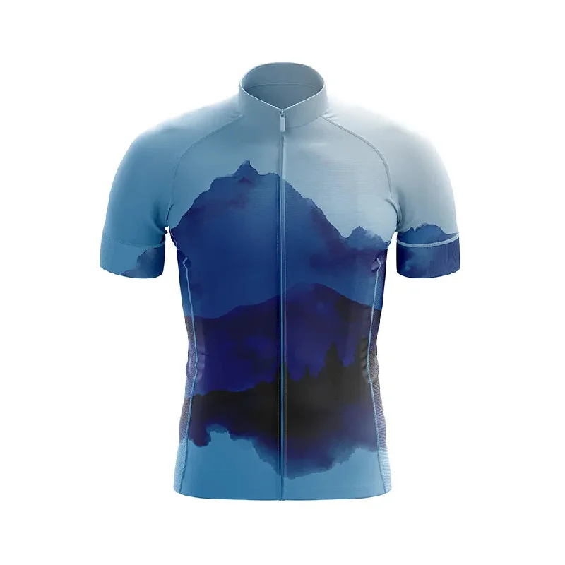 streetwear gym sweatshirtBest Views Come After The Hardest Climb Blue Short Sleeve Cycling Jersey