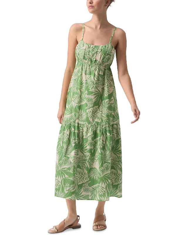 comfy maxi dressDropped Seam Maxi Dress In Cool Palm