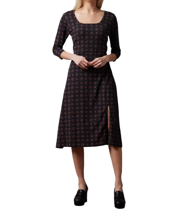 casual day dressEllery Dress In Black Print